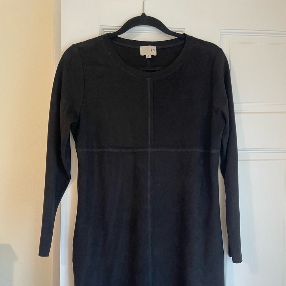 Faux suede dress